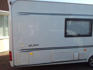 caravan polished and waxed lymington