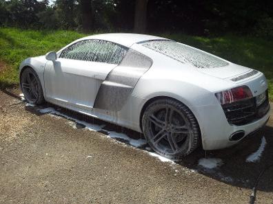 Audi r8 snow foam pre wash